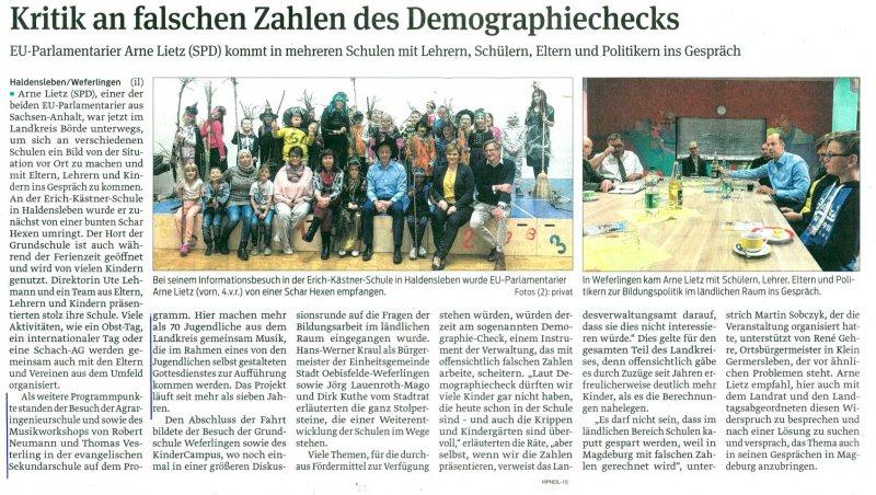 Volksstimme 20. 10. 2017 Volksstimme 20. 10. 2017