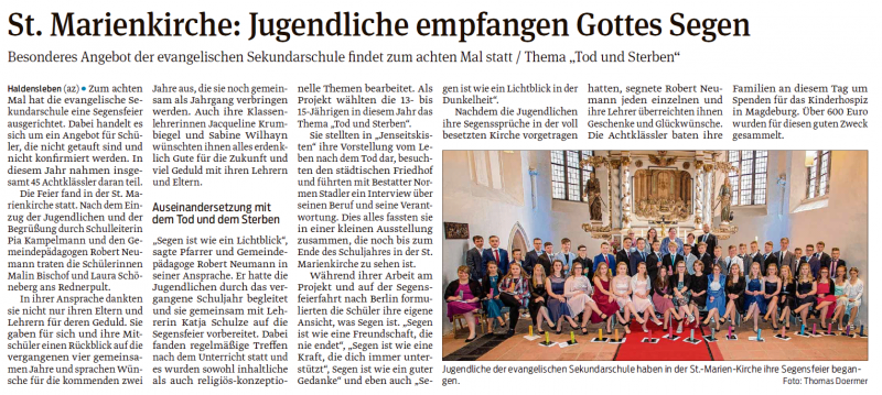 Volksstimme 06.09.2018 Volksstimme 06.09.2018