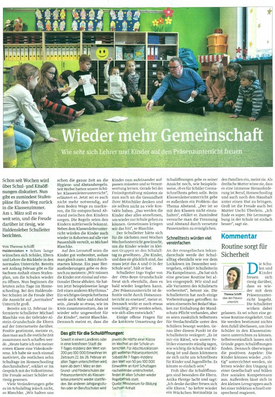 Volksstimme 16. 02. 2021 Volksstimme 16. 02. 2021