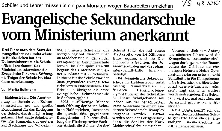 Volksstimme 04. 08. 2010 Volksstimme 04. 08. 2010