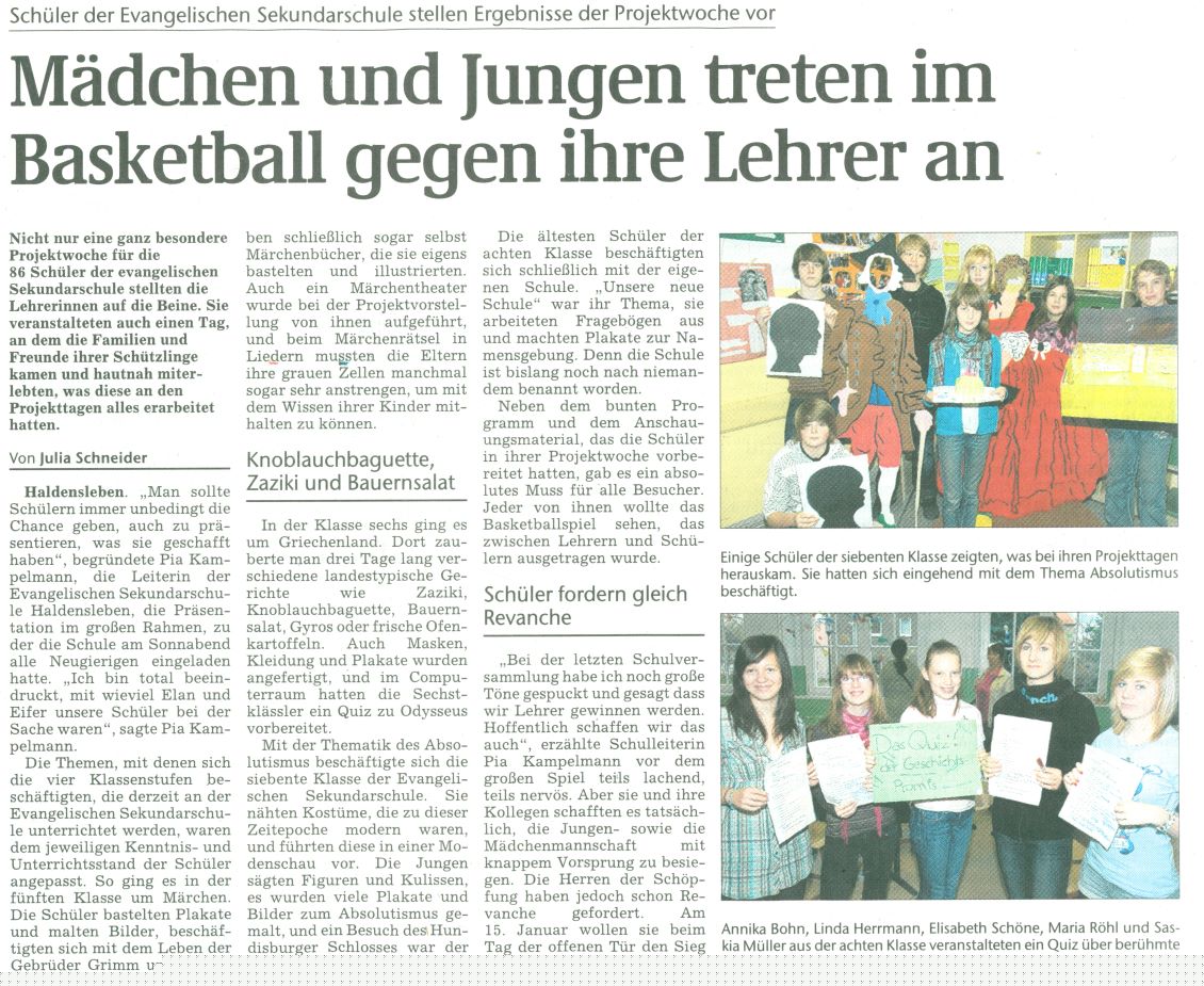 Volksstimme 16. 11. 2010 Volksstimme 16. 11. 2010