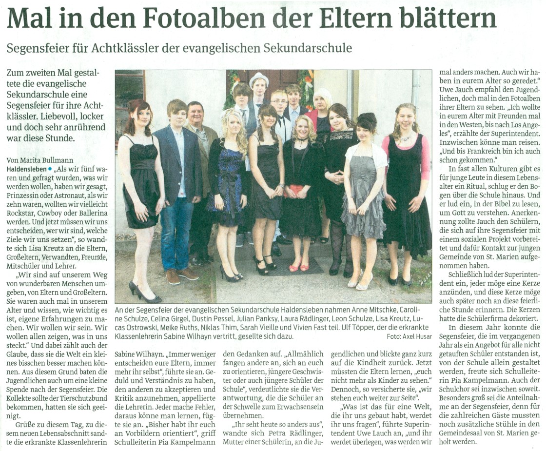 Volksstimme 16. 05. 2012 Volksstimme 16. 05. 2012