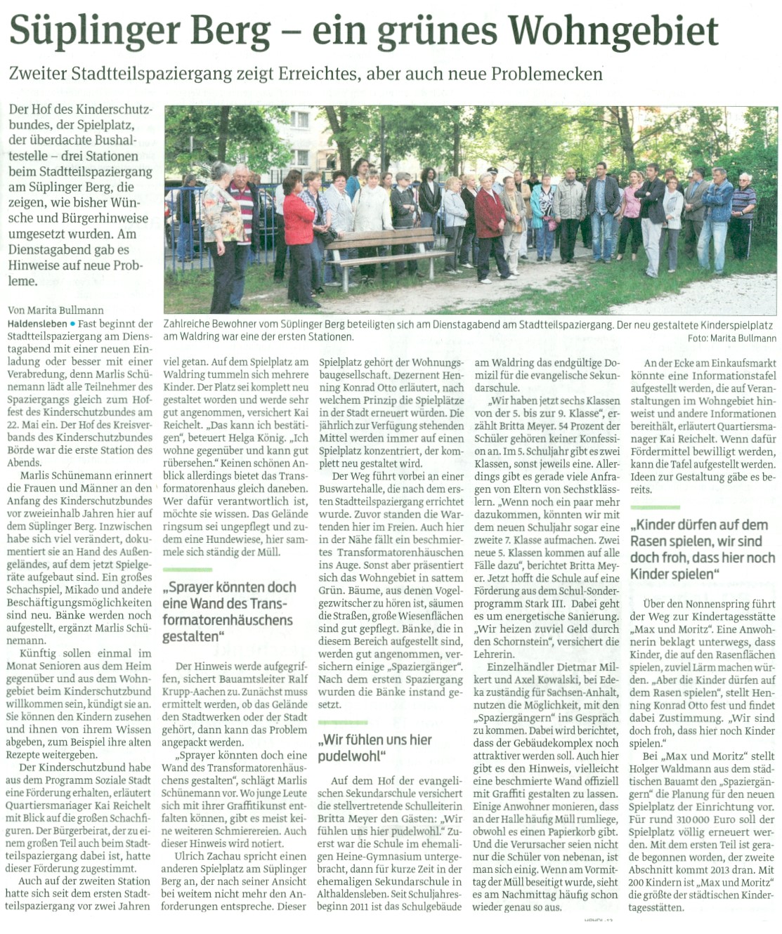 Volksstimme 10. 05. 2012 Volksstimme 10. 05. 2012