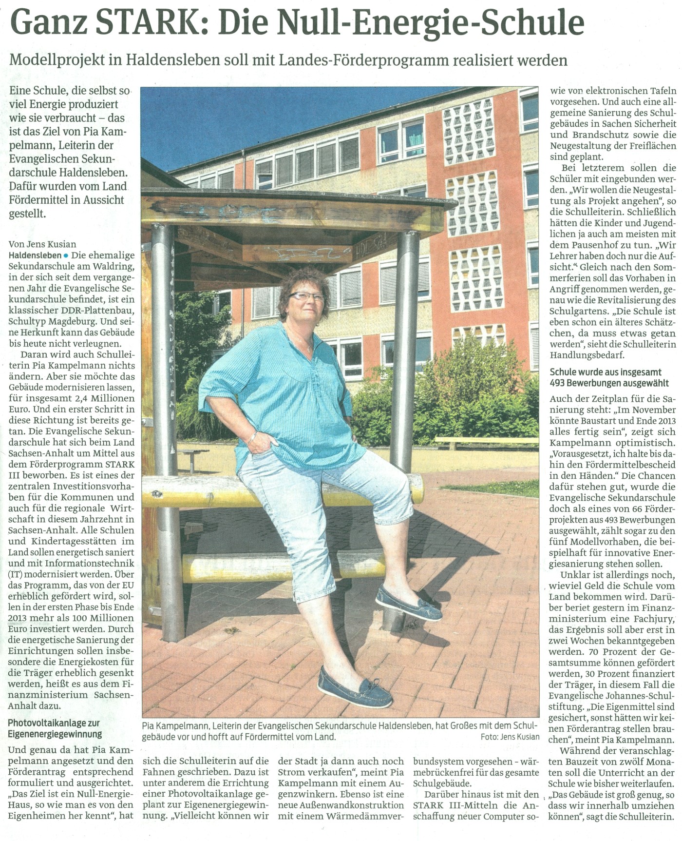 Volksstimme 15. 08. 2012 Volksstimme 15. 08. 2012