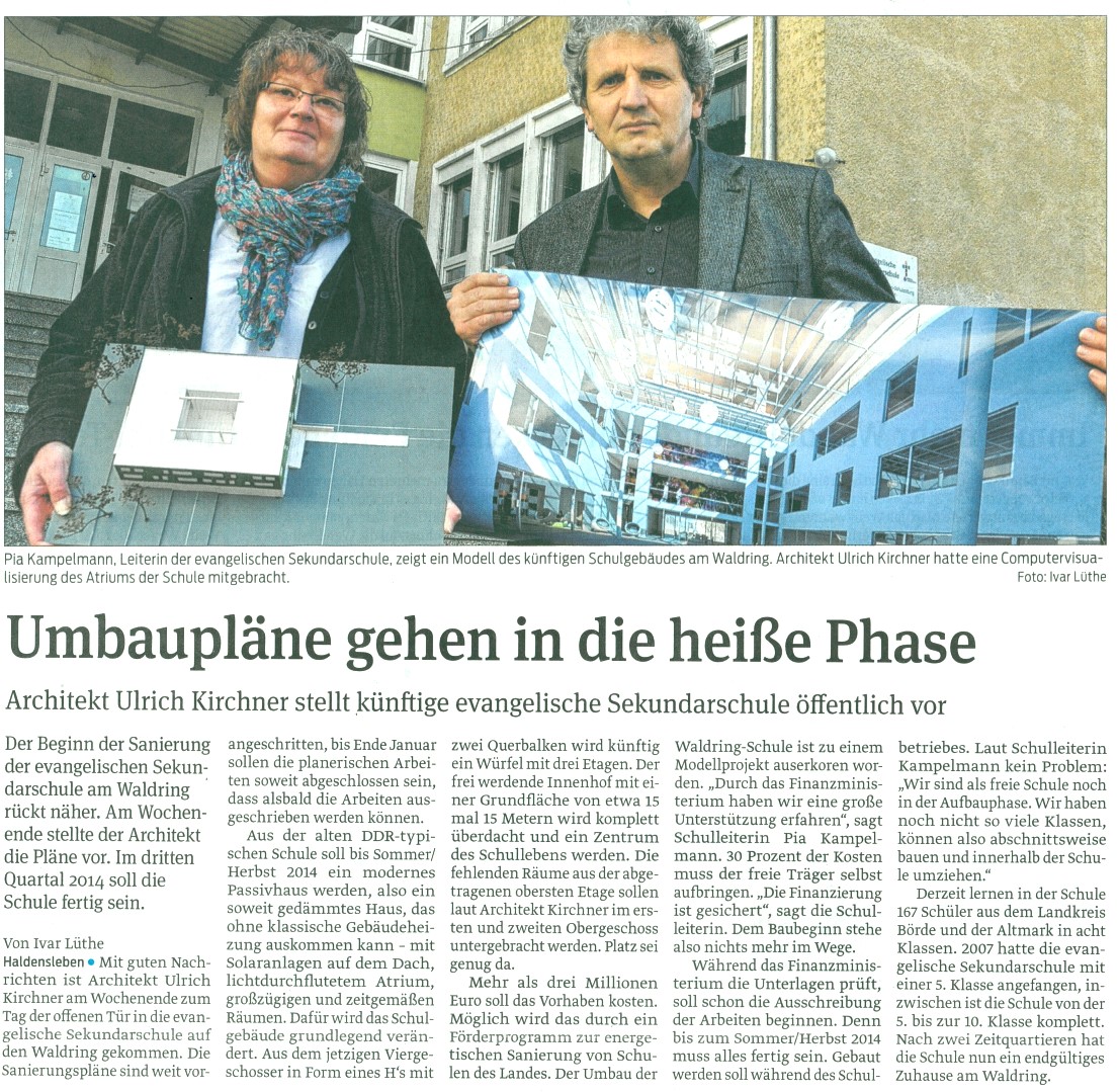 Volksstimme 14. 01. 2013 Volksstimme 14. 01. 2013