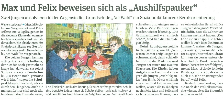 Volksstimme 16. 03. 2013 Volksstimme 16. 03. 2013