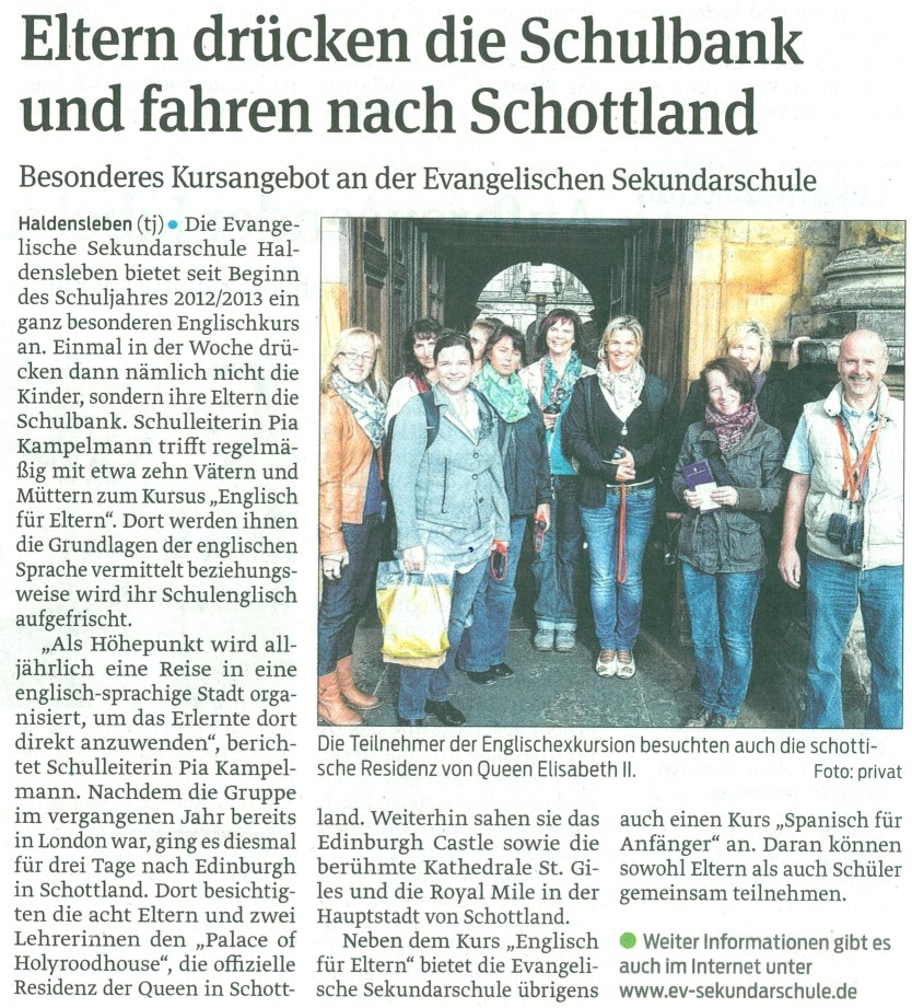 Volksstimme 23. 09. 2013 Volksstimme 23. 09. 2013