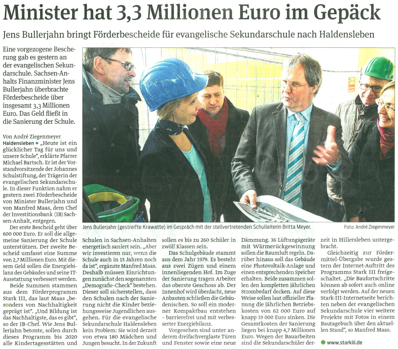 Volksstimme 04. 12. 2013 Volksstimme 04. 12. 2013