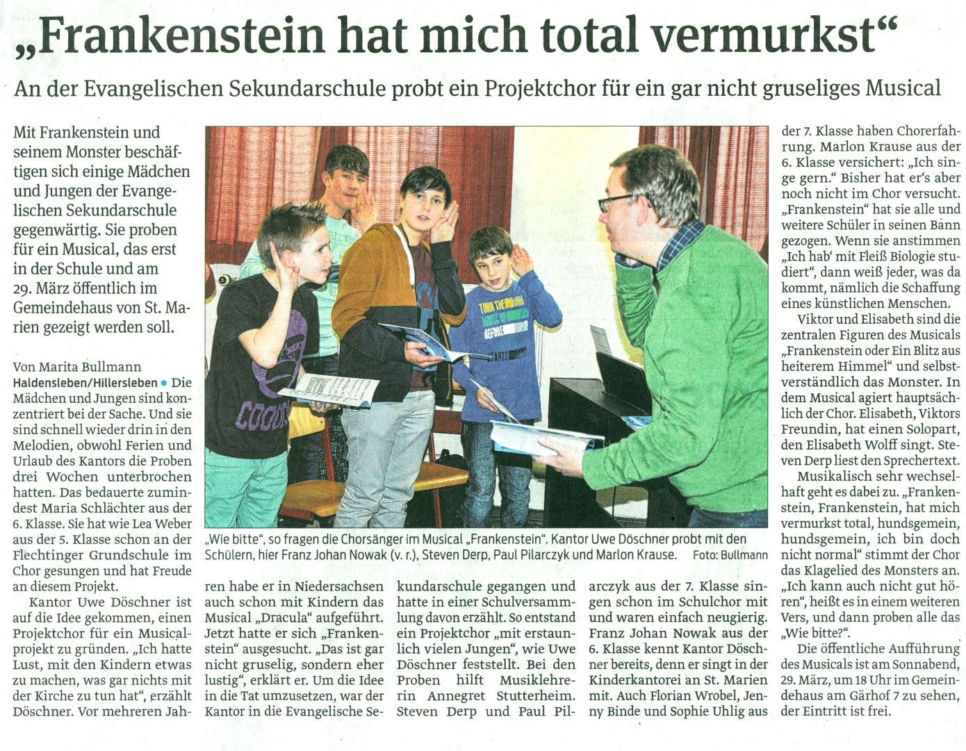 Volksstimme 04. 03. 2014 Volksstimme 04. 03. 2014