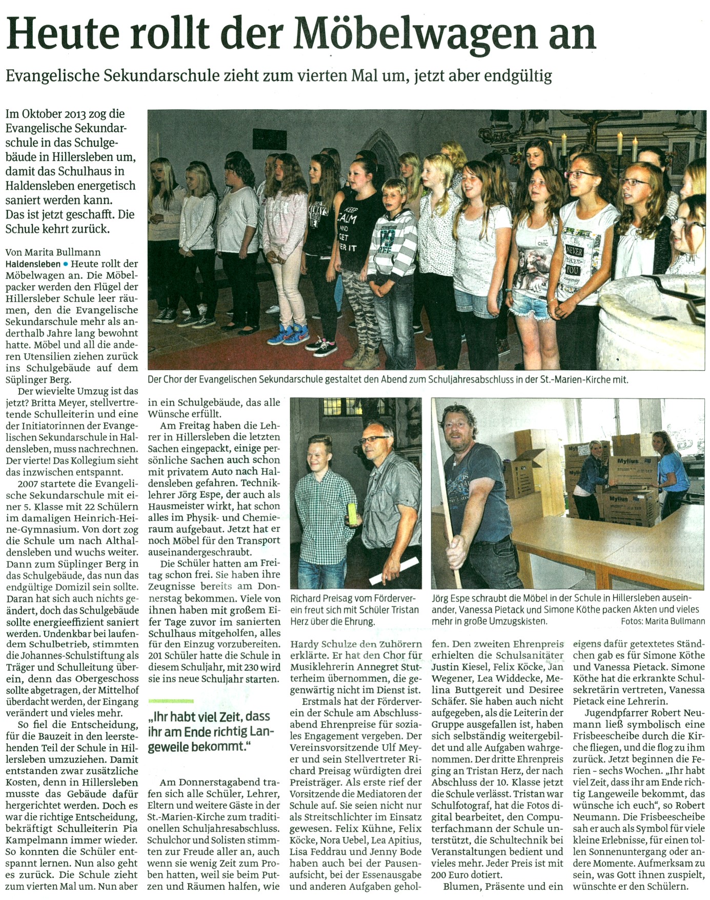 Volksstimme 13. 07. 2015 Volksstimme 13. 07. 2015