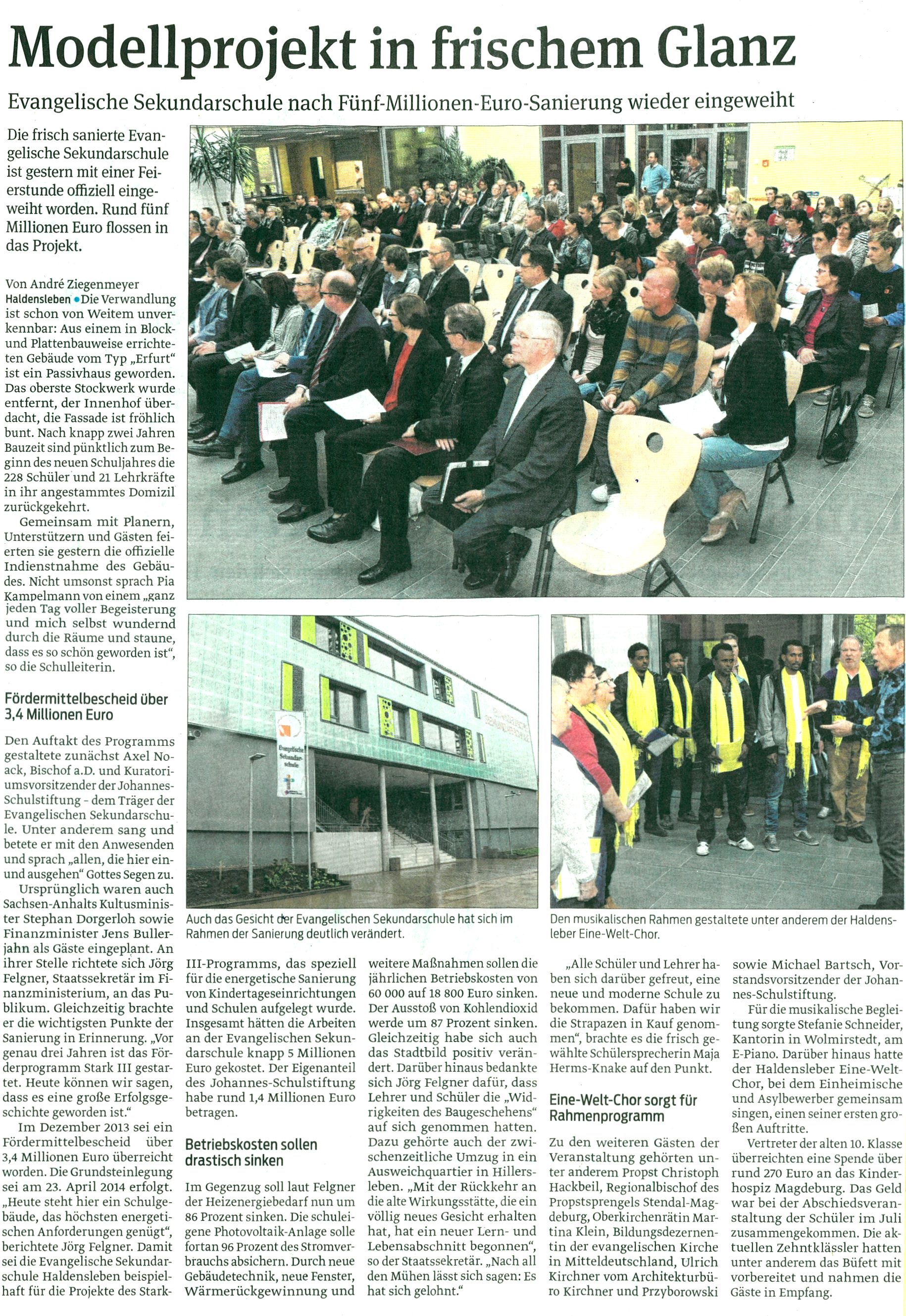 Volksstimme 15. 10. 2015 Volksstimme 15. 10. 2015