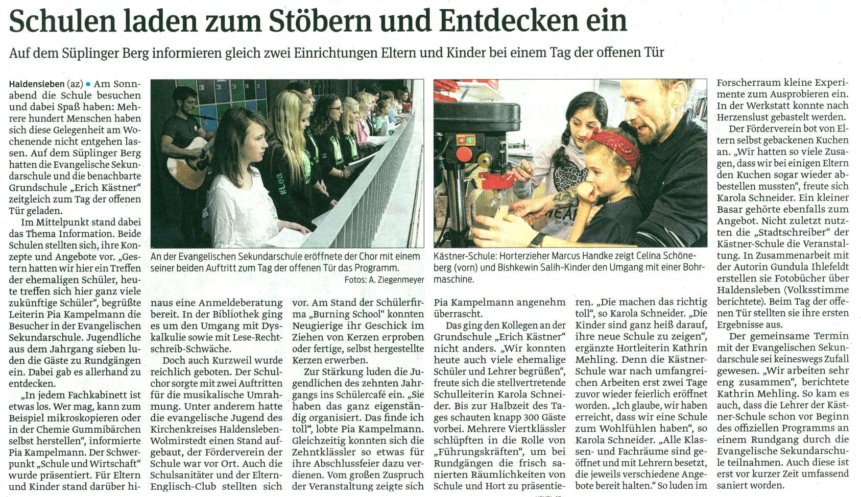 Volksstimme 07. 12. 2015 Volksstimme 07. 12. 2015