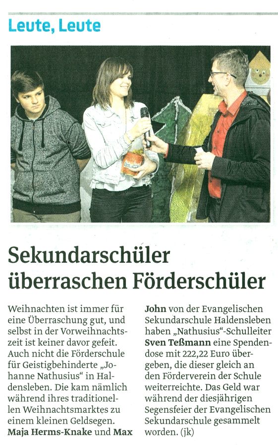 Volksstimme 31. 12. 2015 Volksstimme 31. 12. 2015