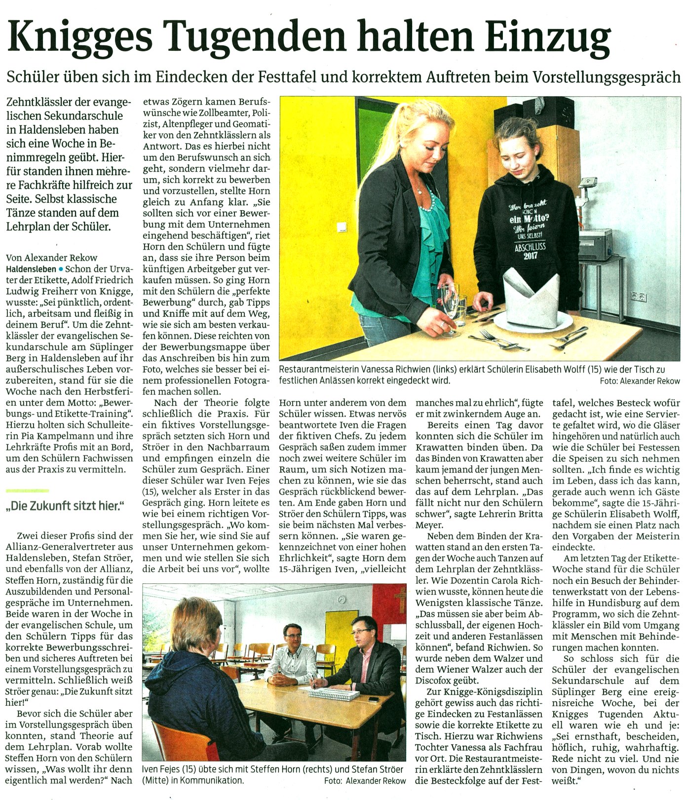 Volksstimme 09. 11. 2016 Volksstimme 09. 11. 2016